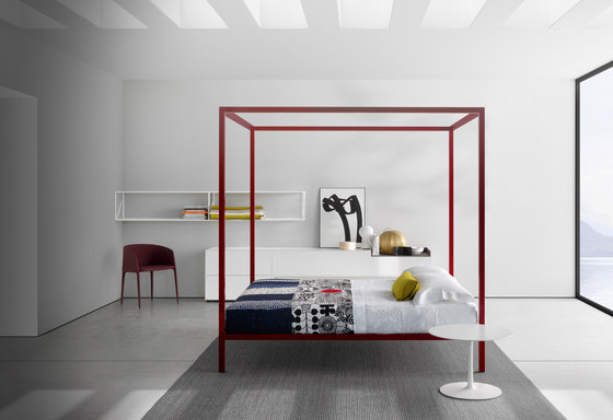 Aluminium Bed con baldacchino | Letti | MDF Italia