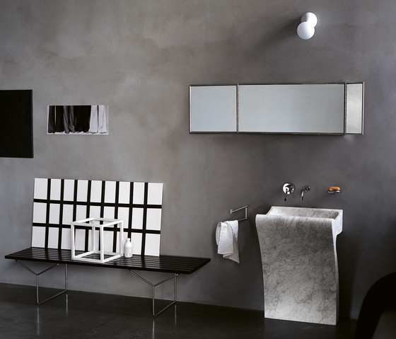 Lito 2 - CER732 free-standing washbasin in carrara marble | Lavabos | Agape