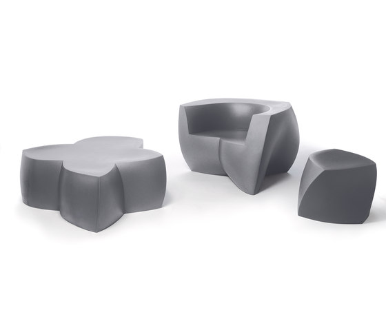 Left Twist Cube | Model 1016 | Blue | Tabourets | Heller