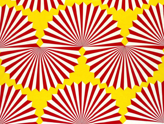 Forma yellow/red interior fabric | Drapery fabrics | Marimekko