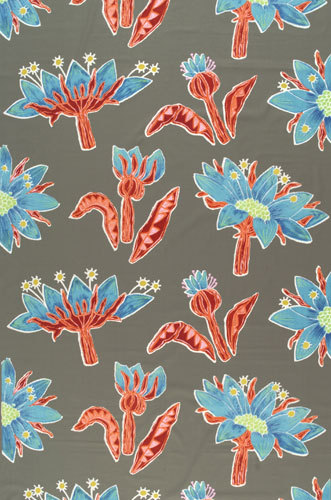 Kumma Juttu blue interior fabric | Tejidos decorativos | Marimekko
