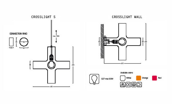 Crosslight S | Lámparas de suspensión | Dark at night