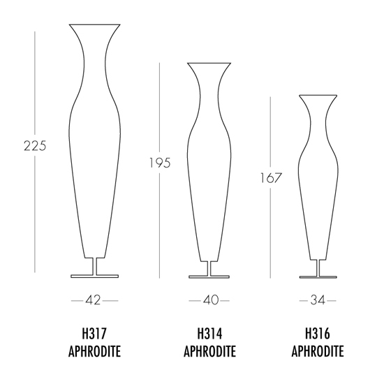 Aphrodite H317 floor lamp | Lámparas de pie | Dix Heures Dix
