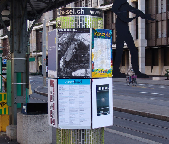 Small Advertising Pillar Basel | Terminales de información | BURRI