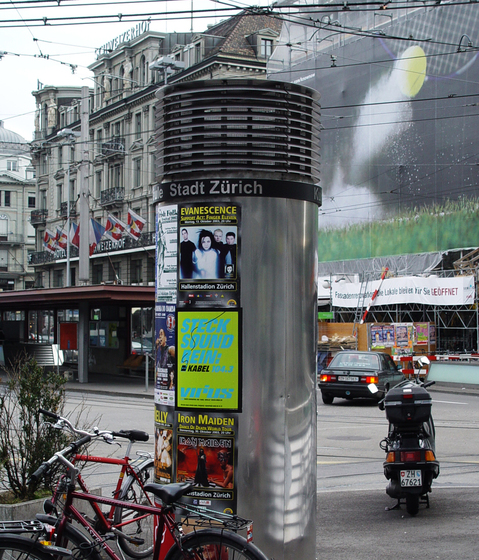 Small poster/advertising pillar | Terminales de información | BURRI