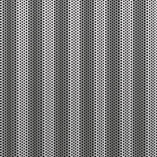 Slow Wave Perfo | 14 aluminium sheet | Plaques de métal | Fractal