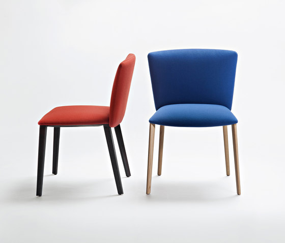 Vela Visitors low-backrest chair | Sillas | Tecno
