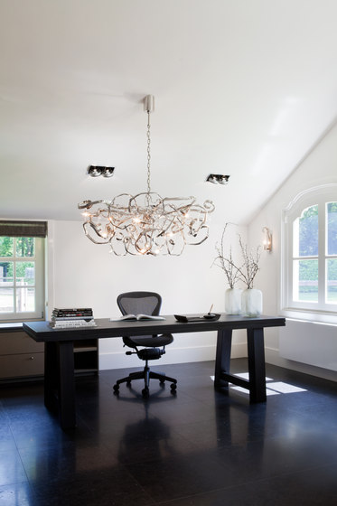 Delphinium customised gold chandelier | Chandeliers | Brand van Egmond