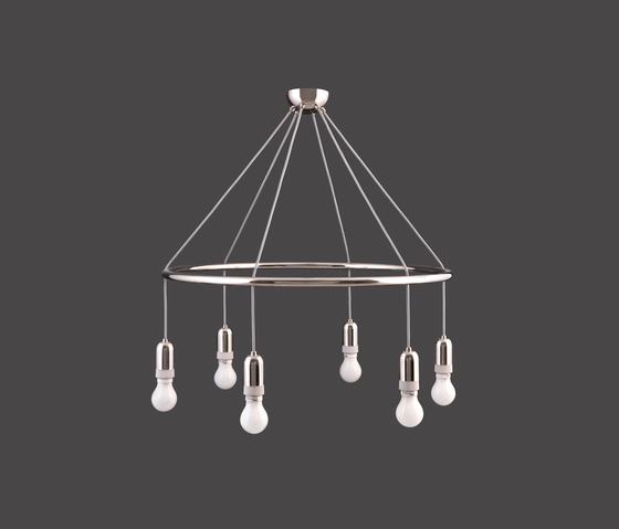 Goldman Hula Hoop chandelier | Lampade sospensione | Woka