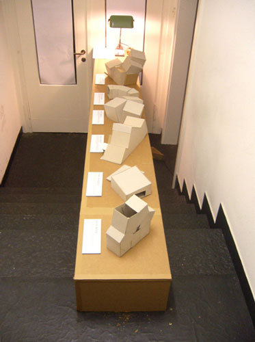Cardboard Suite Philosoph [installation] |  | zhdk / Departement Design