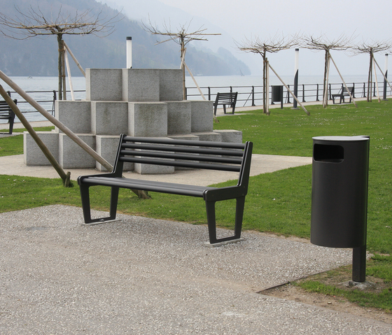City Bench Type V without backrest, standard | Benches | BURRI