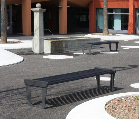City Bench Type V without backrest, standard | Benches | BURRI