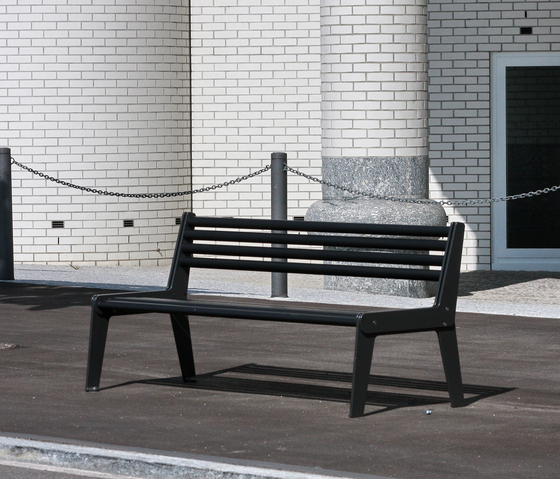 City Bench Type A without backrest, standard | Panche | BURRI