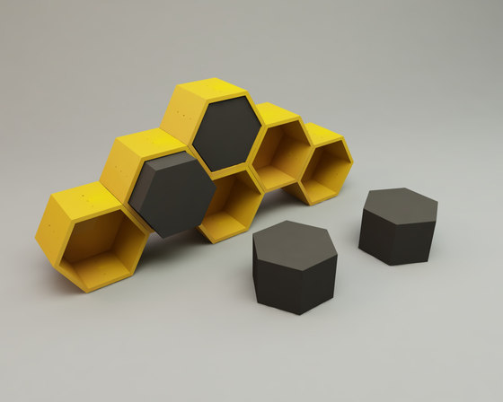 Honeycomb yellow | Étagères | Quinze & Milan