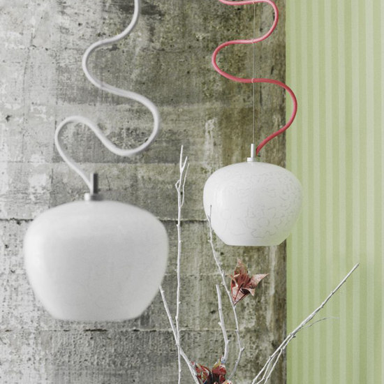 Organics white/pink | Suspended lights | Holmegaard