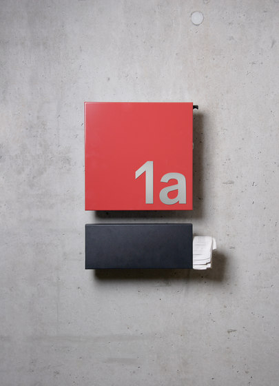Letterbox | Square | steel | Boîtes aux lettres | Serafini