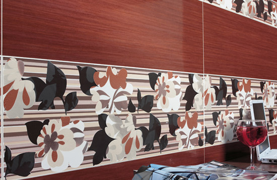 Ethnic Waves Sand 30x90 | Carrelage mural | Azuvi