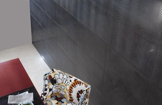 Neo Ripple Titanium 30x60 | Wall tiles | Azuvi