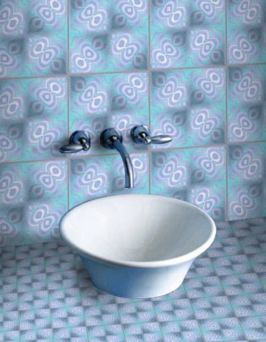 Blue Glitz 8 | Ceramic tiles | Dominic Crinson
