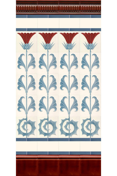 Art Nouveau wall tile F53b.V1 | Azulejos de pared | Golem GmbH