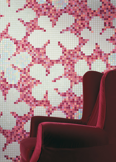 Glass Flowers New Pink mosaic | Mosaici vetro | Bisazza