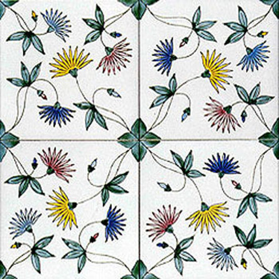 Gilda Blu 20x20 handmade ceramic tile, matt finish | Wall tiles | Giovanni De Maio