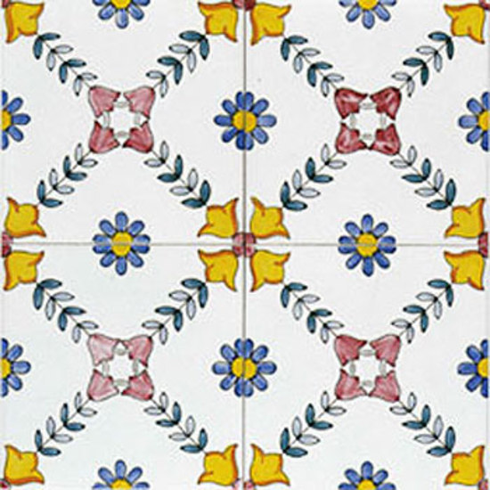 Gilda Blu 20x20 handmade ceramic tile, matt finish | Carrelage mural | Giovanni De Maio