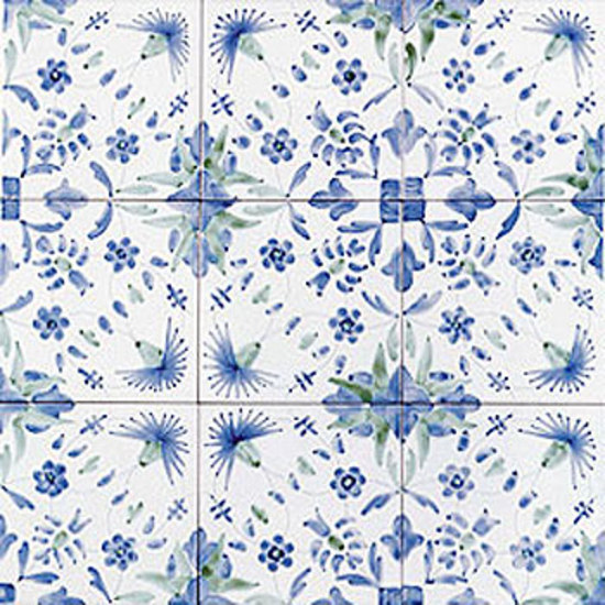 Gilda Blu 20x20 handmade ceramic tile, matt finish | Wall tiles | Giovanni De Maio