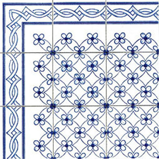 Palmettina Blu 10x10 | Wall tiles | Giovanni De Maio
