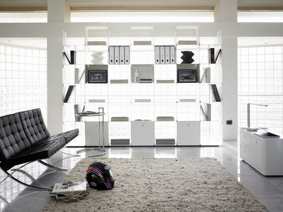 cWave | Bookcases with 3 drawers H 2223 mm | Regale | Dieffebi