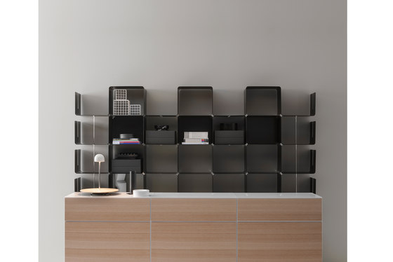cWave | Bookcases with 3 drawers H 2223 mm | Estantería | Dieffebi