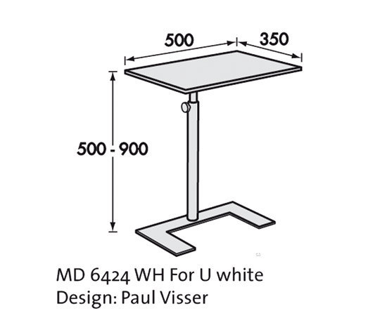 For U White Occasional Table | Side tables | Lourens Fisher