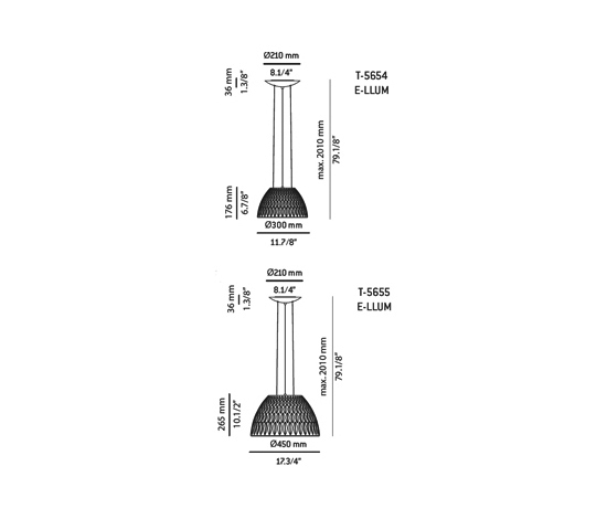 e-llum T-5654 suspension | Suspensions | Estiluz