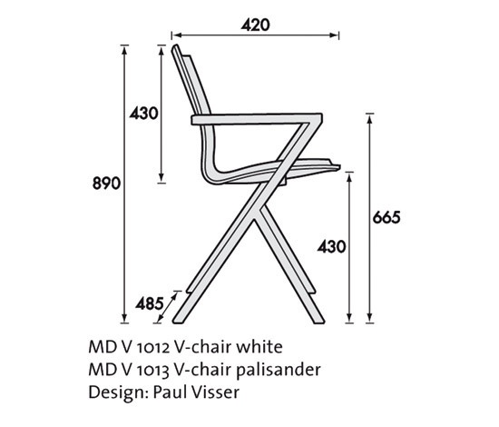 V Chair Palisander | Chairs | Lourens Fisher