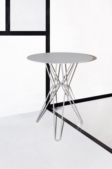 Tio Circular Café Table Metal | Mesas de bistro | Massproductions