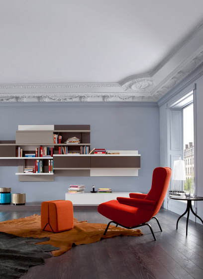 Archi | Armchair Base Cherry-Stained Ash | Armchairs | Ligne Roset
