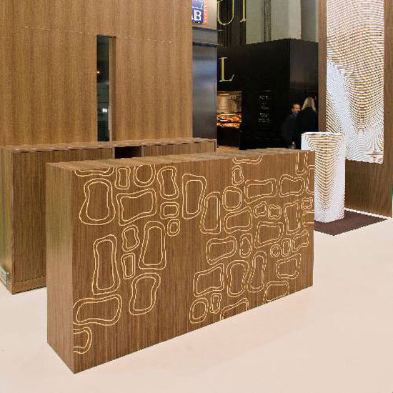 Zen Wave 204 carved veneered wood | Wood panels | Marotte