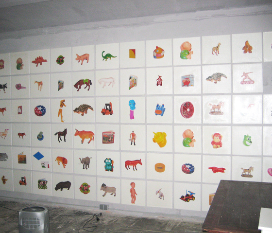 moveable wallpaper toys 1 | Wall art / Murals | Nina Levett