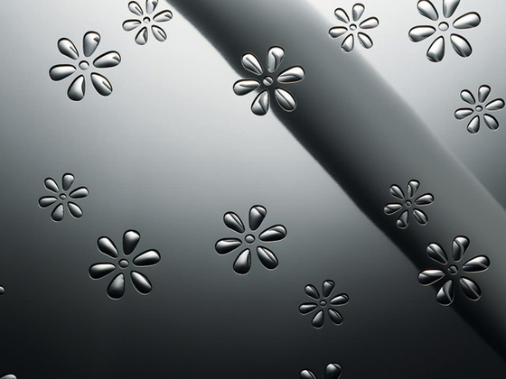 Flowers Silver PF m | Synthetic panels | SIBU DESIGN