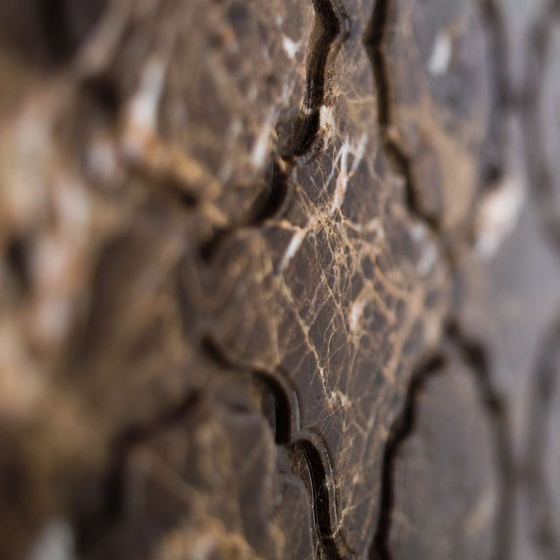 Water Lily Relief 60x60 cm | Piastrelle pietra naturale | Decormarmi