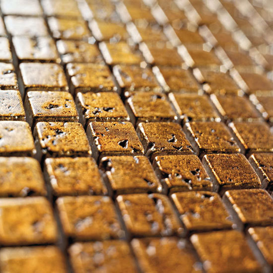 Full Gold Bronzed 10 Mosaik | Naturstein Mosaike | Petra Antiqua srl