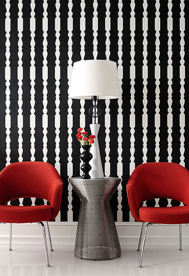 Balusters Espresso wallcovering | Wall coverings / wallpapers | F. Schumacher & Co.