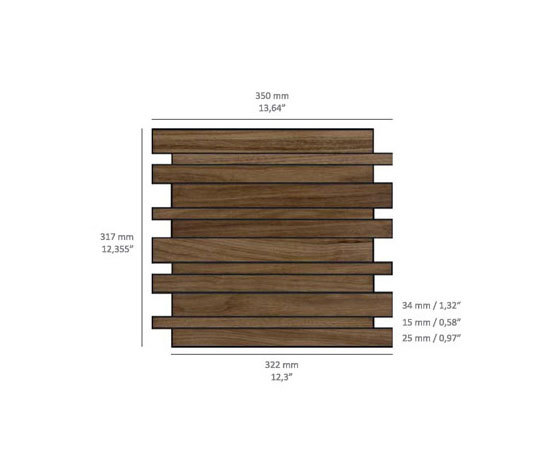 Kuubrick - Wood | Mosaici legno | Kuups Design International