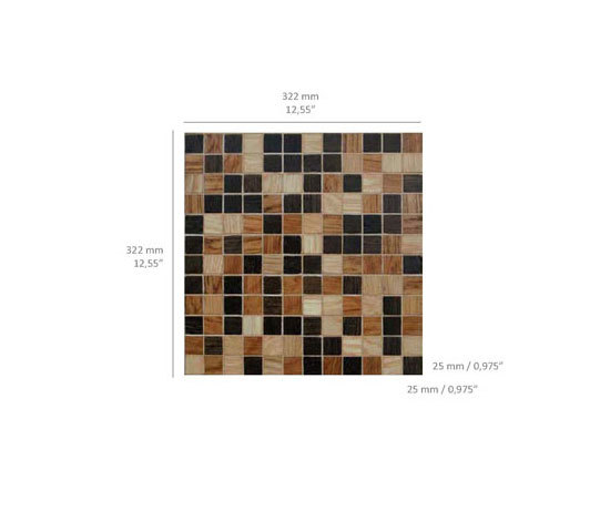 Vesta - Wood Mix | Holz Mosaike | Kuups Design International