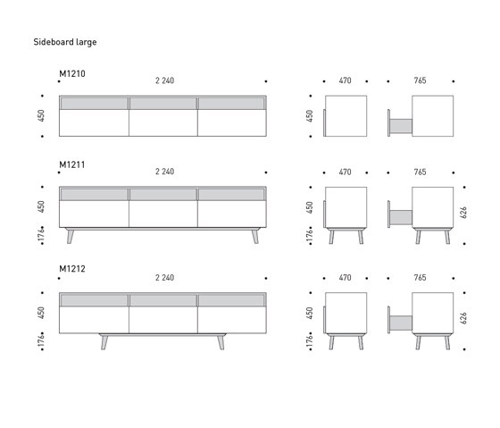 Sideboard large shortbase | Sideboards | MINT Furniture