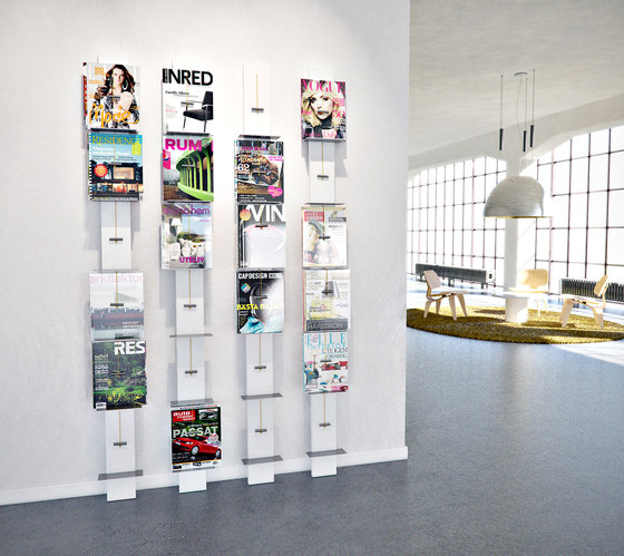 Post Wall Mounted Display Rack | Stands d'exposition | Lillian Öberg