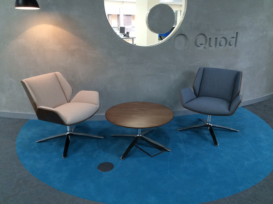 Kruze Lounge High Back fully upholstered | Fauteuils | Boss Design