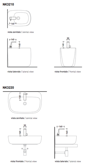 Noke’ miscelatore | Rubinetteria vasche | Ceramica Flaminia