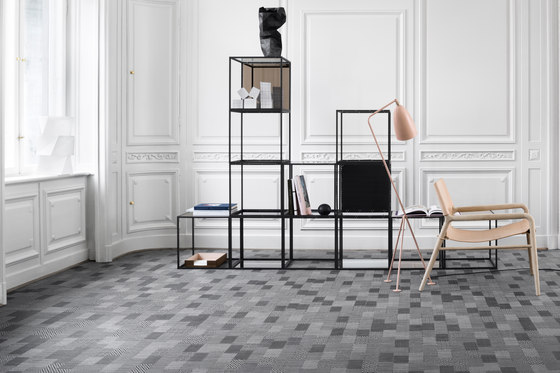 Graphic Herringbone black | Wall-to-wall carpets | Bolon