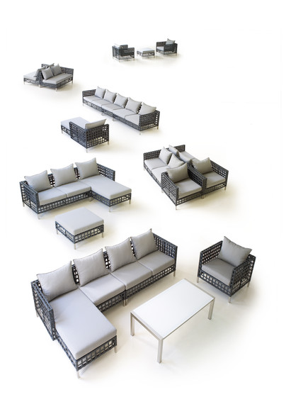 Flow Chaise Lounge Left Module | Lettini giardino | Cane-line